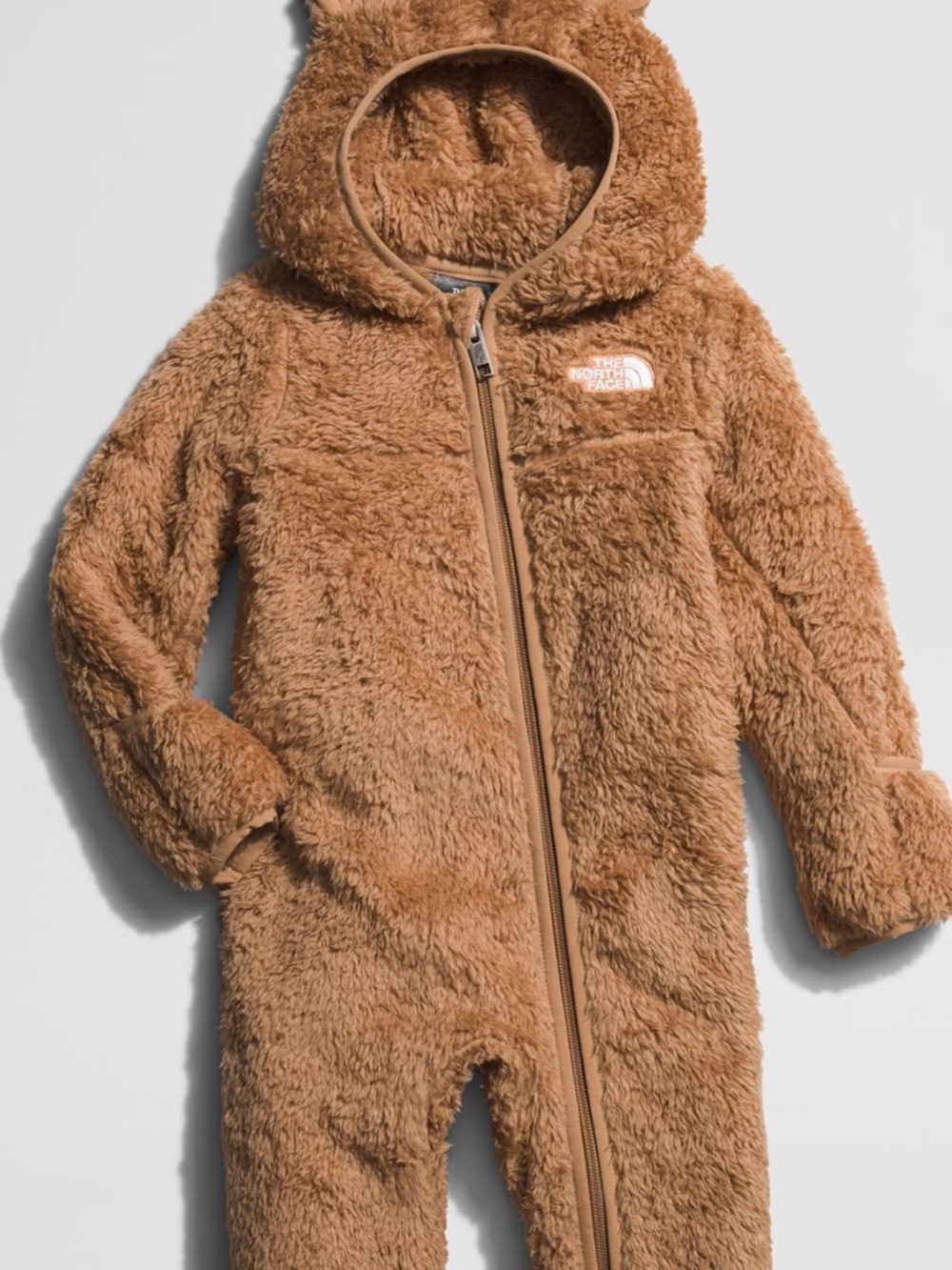North Face Baby Bear One-Piece Bunting Teddy 12-18 Month Toasted Brown $79 MSRP